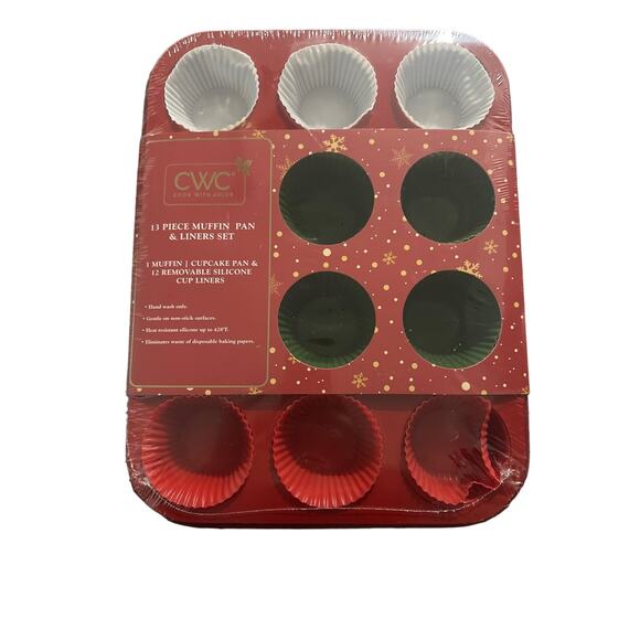 Core Kitchen 13 Piece Muffin Pan with Silicone Baking Cups NEW - Picture 4 of 6